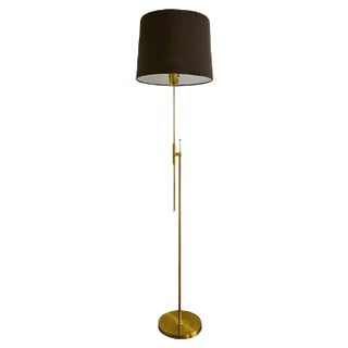 Mid-Century Brass Floor Lamp from Falkenbergs Belysning, Sweden, 1960s For Sale