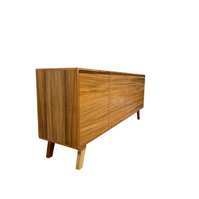 Mid-Century Modern Mid Century Modern Style Credenza 2 Door 4 Drawer Tv Cabinet For Sale - Image 3 of 8