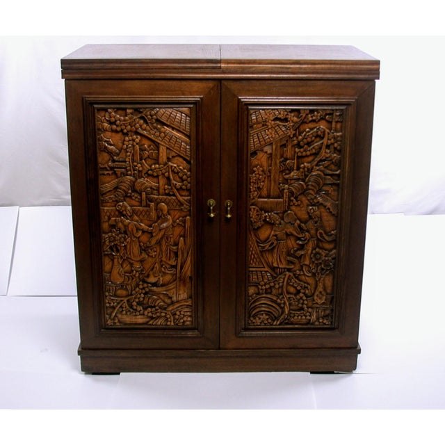 20 C Mid Century Asian Carved Bar Chairish