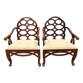 Francis Elkin Style Loop Chairs, Hollywood Regency, 1980s For Sale