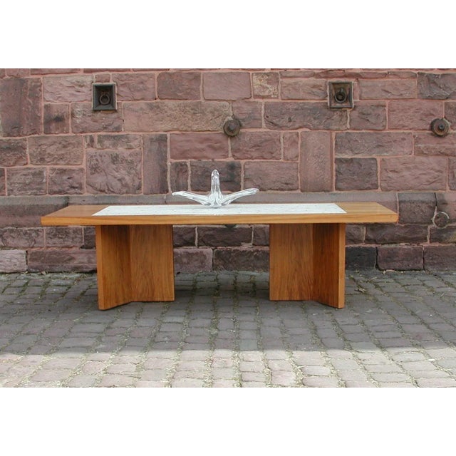 1950s Vintage Coffee Table with Inlaid Mosaic For Sale - Image 5 of 16