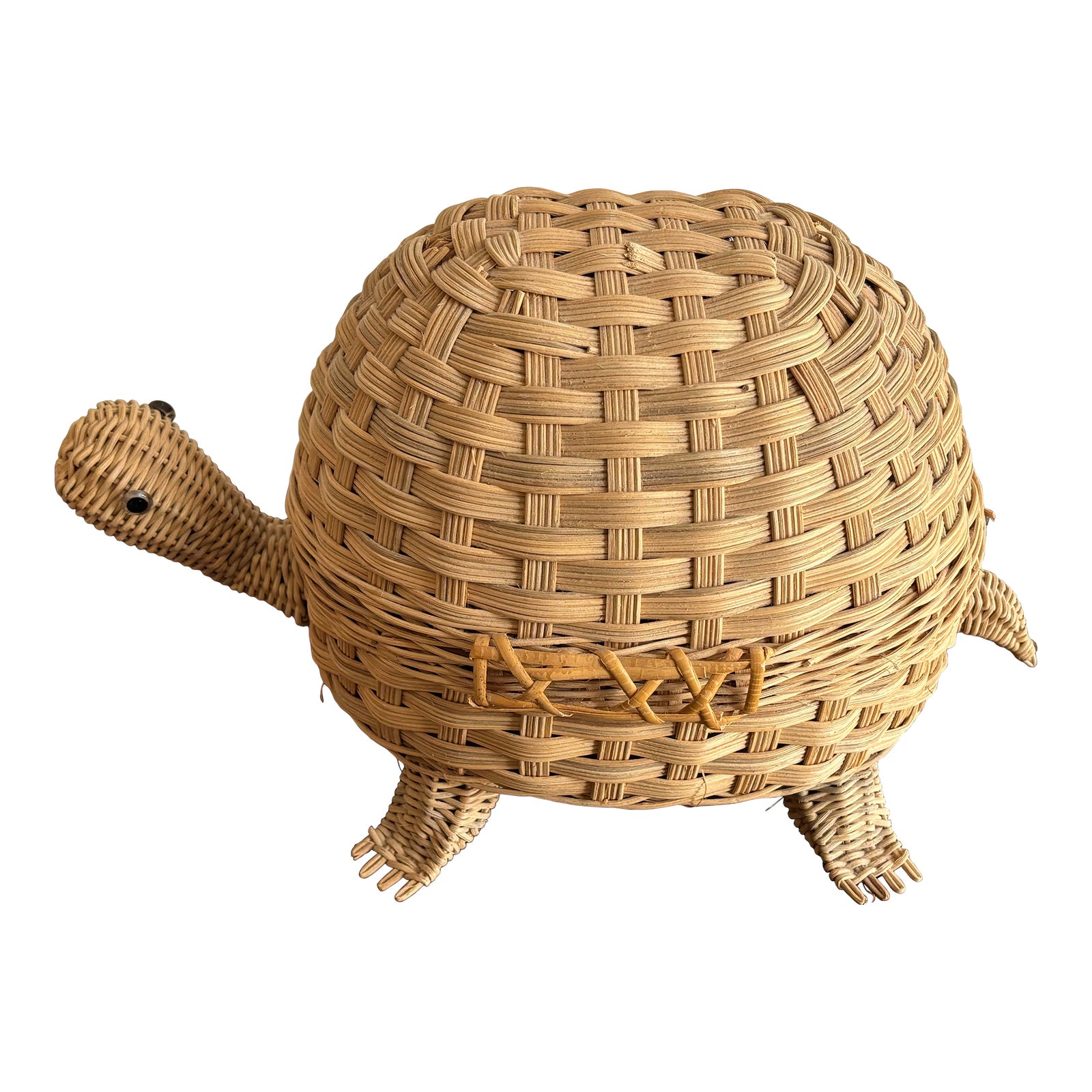Woven turtle figure