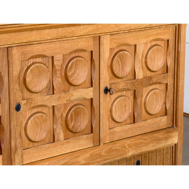 Oak Brutalist Sideboard by Henning Kjærnulf for Nyrup Møbelfabrik, 1960s For Sale - Image 18 of 18