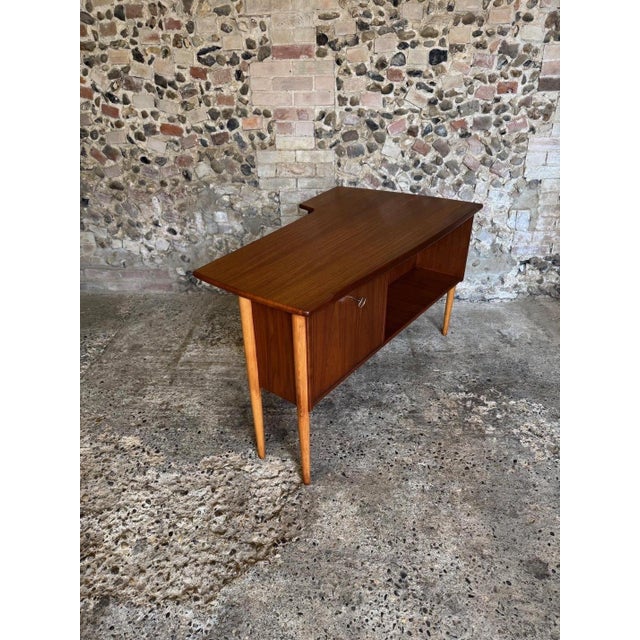 Vintage Teak Boomerang Desk by Göran Strand, 1960s For Sale - Image 11 of 18