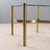 Metal Vintage Coffee Table Brass Glass Top, Italy, 1970s For Sale - Image 7 of 10