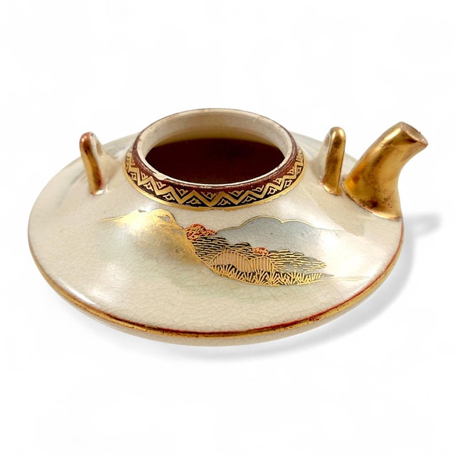 Japanese Meiji Kyoto Satsuma Koro Incense Burner with Bijin Figures by Kotobuki-Dō, 1890s For Sale - Image 4 of 11