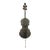 Large 67" Hand-Carved Wooden Cello Sculpture With Pinecone Tuning Pegs – Folk Art For Sale