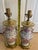 Ceramic Vintage Chinese Export-Style Famille Rose Porcelain Vase Mounted Table Lamps - a Pair For Sale - Image 7 of 12