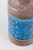 Vintage Ceramic Vase with Relief Pattern in Rimini Blu Glaze by Aldo Londi for Bitossi, 1970s For Sale - Image 3 of 5