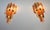 Mid-Century Modern Vintage Murano Wall Sconce with Quadriedri Amber and Trasparent Prism, 1990, Set of 2 For Sale - Image 3 of 13