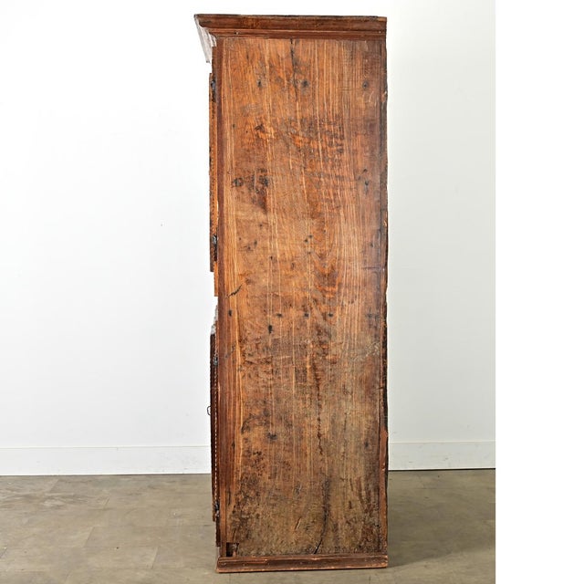 18th Century Portuguese 18th Century Carved Solid Chestnut Cabinet For Sale - Image 5 of 14