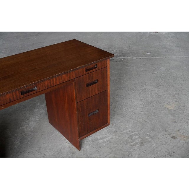Henredon Taliesin Desk in Mahogany by Frank Lloyd Wright for Heritage, USA, 1950s For Sale - Image 9 of 11