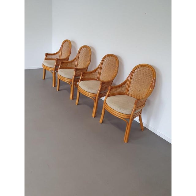 Vintage Webbing Dining Chairs, 1980s, Set of 4 For Sale - Image 13 of 13