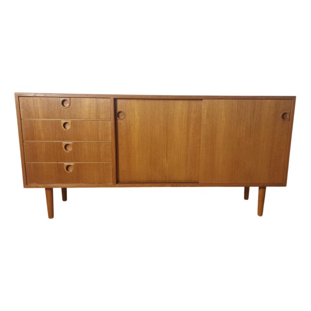 Vintage Danish Teak Sideboard by Christensen & Jun, 1960s For Sale
