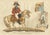 Black Richard Evans, The Prince Regent on a Leopard Skin Saddlecloth with the Royal Standard, 1815, Engraving For Sale - Image 8 of 8