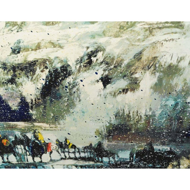 1990s Earl Biss "Another Storm Along the Rockies" Serigraph on Paper Hand Signed For Sale - Image 5 of 5