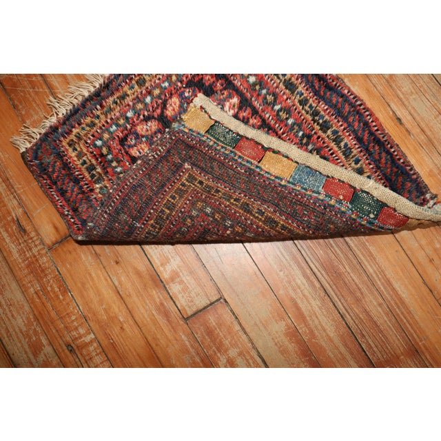 20th Century Zabihi Collection Persian Kurd Bagface Rug - 1'4" x 1'6" For Sale - Image 9 of 9