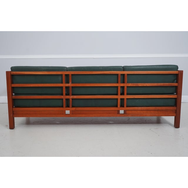 Thomas Moser Winward Cherry Leather Sofa For Sale - Image 16 of 18