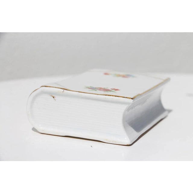 1930s Porcelain Book Toothpick Holder by Vista Alegre, Portugal For Sale - Image 10 of 13