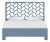 Silas Platform Bed King - Regatta Blue For Sale