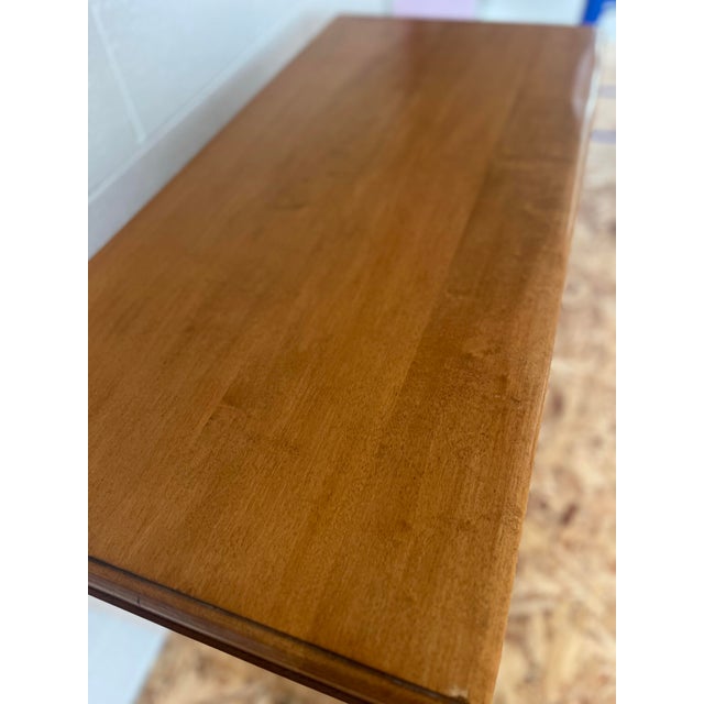 Vintage Maple Drop Leaf-Sideboard Credenza Bar For Sale - Image 10 of 13
