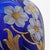 Blue Bohemian Czech Hand-Blown Cobalt Blue Enamel & Fire-Gilt Cabinet Vase 8" For Sale - Image 8 of 17