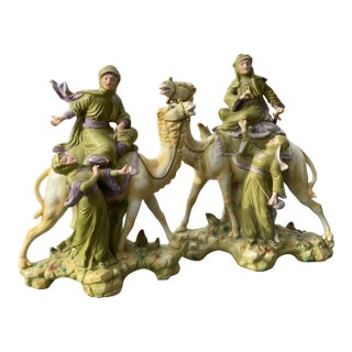 Pair of Mid 19th Century Amphora Victorian Egyptian Revival Fireplace Spill Vases For Sale