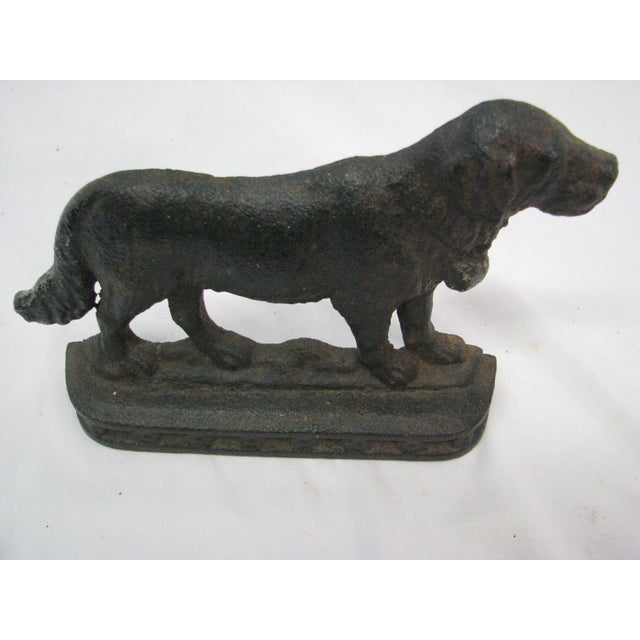 Antique Cast Iron Dog Themed Door Stop Chairish