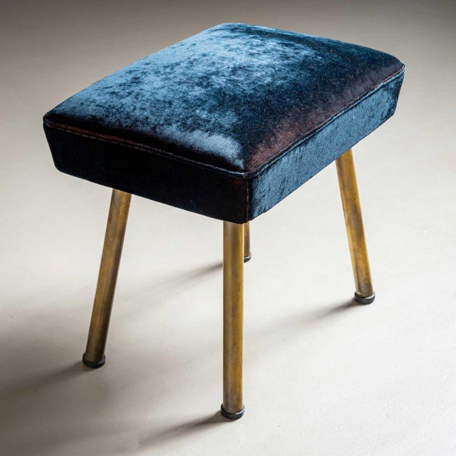 Pair of Vintage Stools, Italy Mid-20th Century For Sale In New York - Image 6 of 12