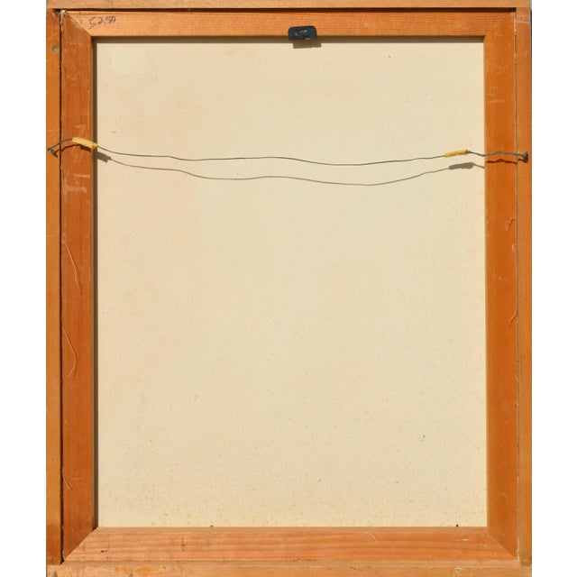 Impressionist Woman with Flowers Figurative Oil on Canvas 1980 For Sale In Monterey, CA - Image 6 of 7