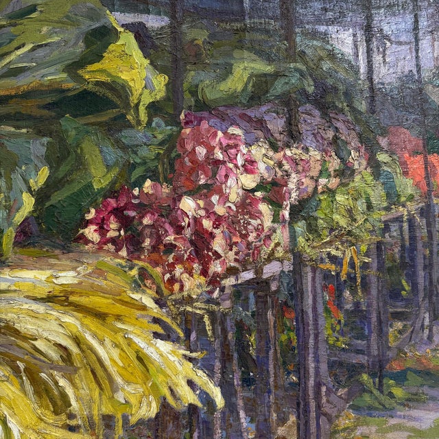 19th Century Monumental 19th Century French Produce Market Oil Painting by Camille Olivier For Sale - Image 5 of 18