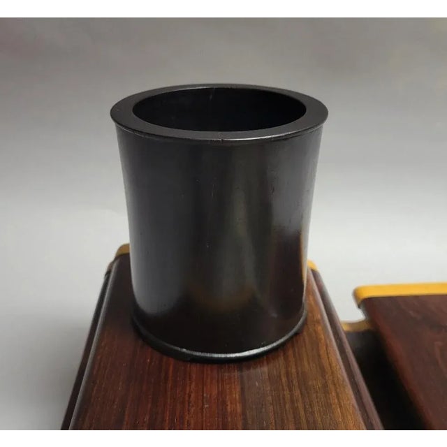 19th C Chinese Zitan Wood Blackwood Brush Pot, Qing Dy For Sale - Image 9 of 9