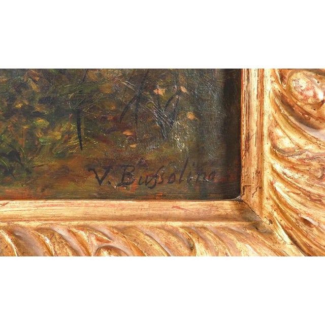 Vittorio Bussolino, Landscape Painting, Late 19th Century, Oil on Panel, Framed For Sale - Image 12 of 14