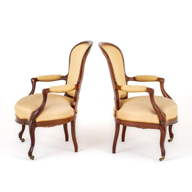 Set of Victorian Armchairs, 1870s For Sale - Image 5 of 7