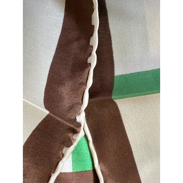 Vintage Italian Silk Abstract Art Textile Wall Hanging For Sale - Image 10 of 13