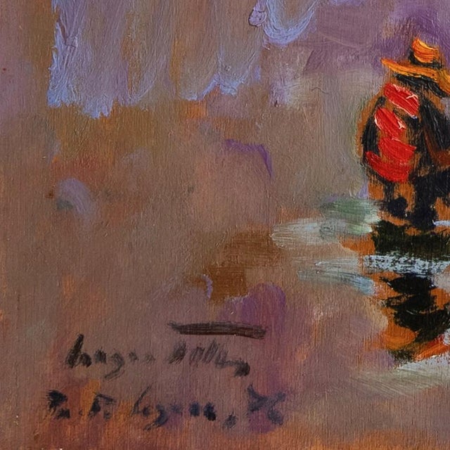Signed lower left "Sergio Telles" (Brazilian, 1936 - 2022), titled 'Porto Seguro' and dated 1976. An energetic oil...