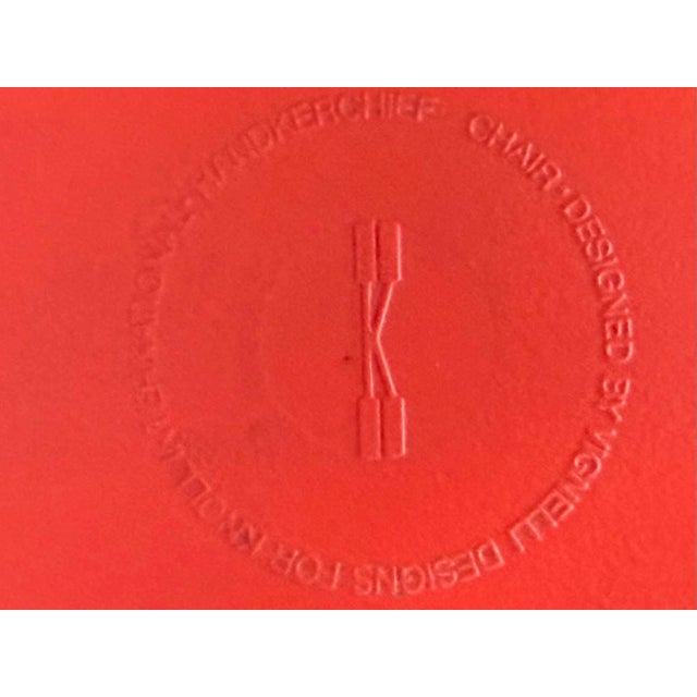 1980s Handkerchief Chairs With Matching Table by Massimo & Lella Vignelli for Knoll International - 5pcs For Sale - Image 9 of 14