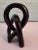 Vintage Black Knot Rings Sculpture For Sale In Fayetteville, AR - Image 6 of 8
