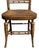 Early 19th Century Antique Sheraton Fancy Paint Thumb Back Chair With Rush Seat & Greek Key Design For Sale - Image 5 of 8