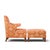 Terra Cotta Baker Furniture Wingback Lounge Chair With Ottoman For Sale - Image 8 of 10