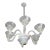 1950s 6 Light Rostrato Murano Glass Chandelier by Barovier & Toso For Sale