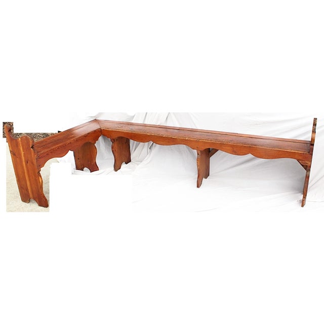 Antique Danish L-Shape Bench For Sale - Image 12 of 12