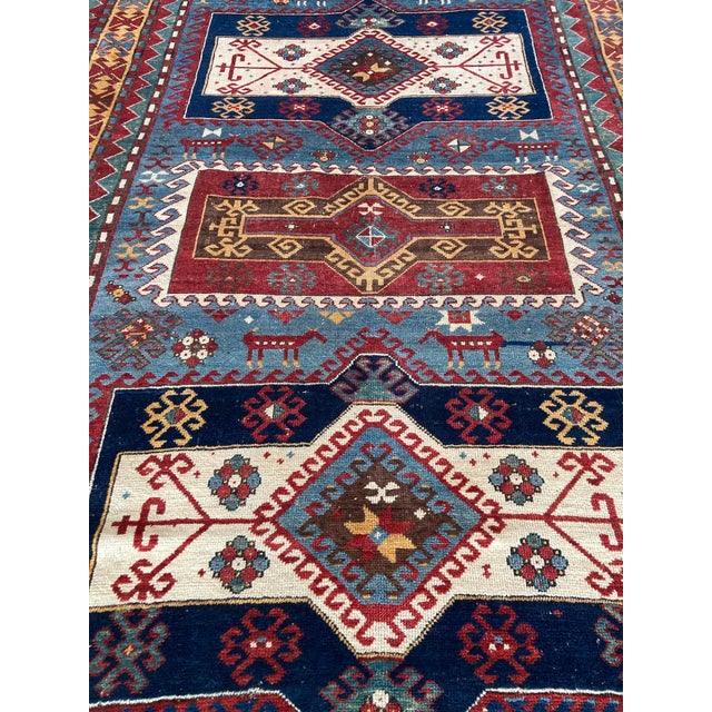 Textile Antique Caucasian Kazak Rug, 1890s For Sale - Image 7 of 18
