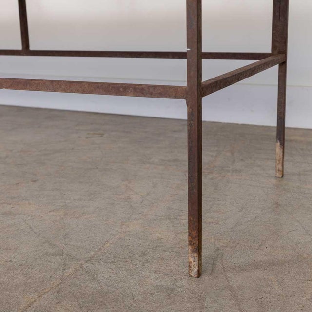 1930s Large French Iron Art Deco Bench For Sale - Image 11 of 14