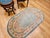 Antique Art Deco Chinese Area Rug, Wool on Cotton, Floral Design, Oval 3' x 5' For Sale In Chicago - Image 6 of 9