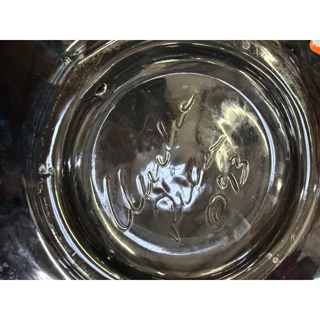 Art Deco Large Art Deco Hand Painted Multicolor Platter Artist Signed 1993 18in For Sale - Image 3 of 3