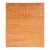 Modern Moroccan Style Terracotta Wool Rug - Hand- Knotted Minimalist Area Rug For Sale
