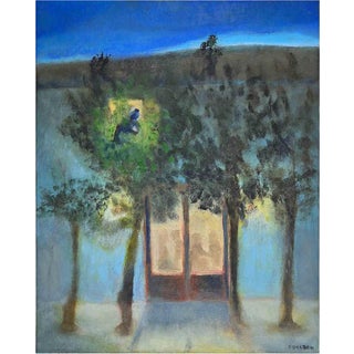 Roberto Cuccaro, The Entrance, Oil on Carboard For Sale