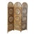 Vintage Rattan Folding Screen With Sunburst Motifs For Sale