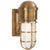 Marine Wall Light in Hand-Rubbed Antique Brass with White Glass Designer: Chapman & Myers Height: 10.5" Extension: 7.75"...